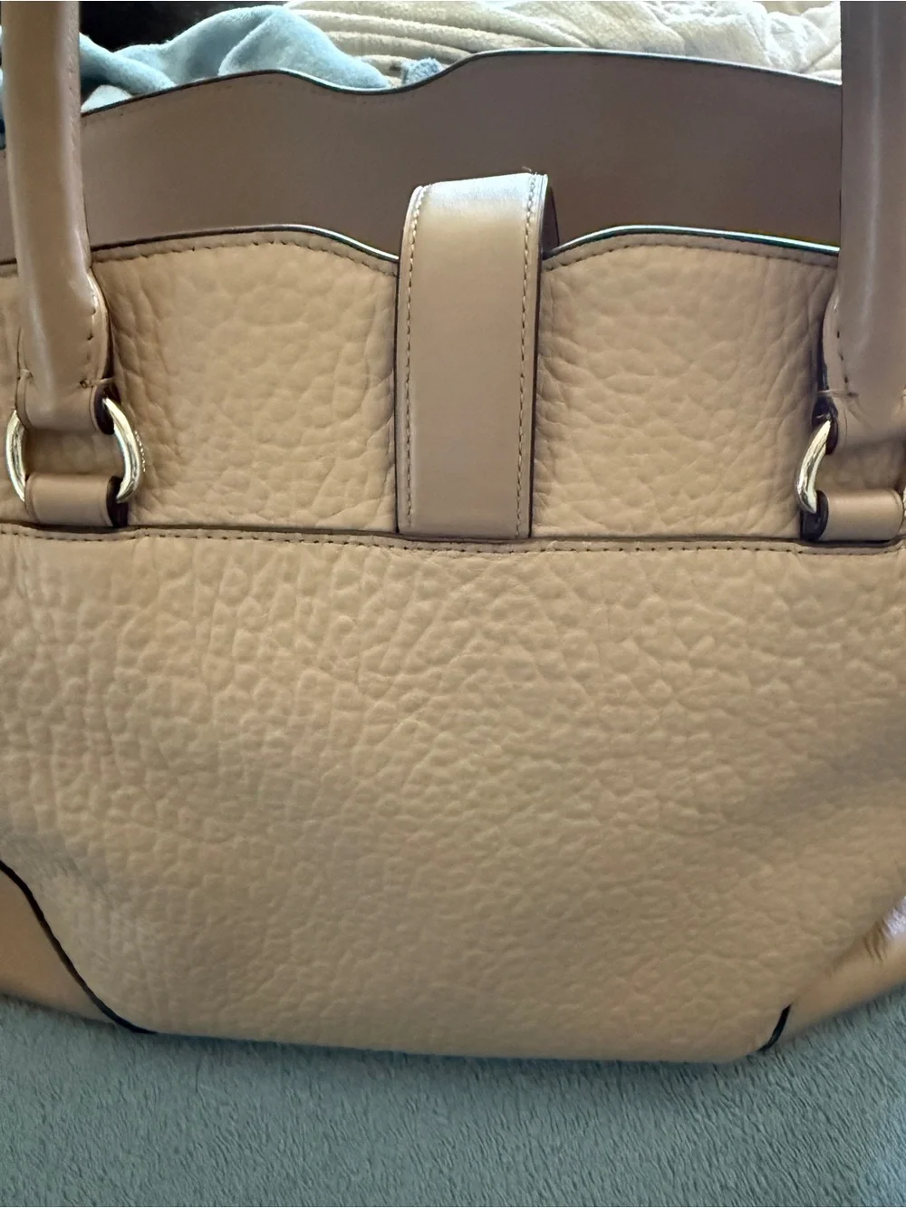 Coach Mercer 30 Satchel - Stone Pebbled Leather